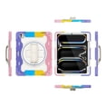 thumbnail image 2 of XYX 3in1 Rotating Stand Case for iPad Pro 13 inch M4 2024 with Hand/Shoulder Strap, Shockproof Rugged, Colorful Pink, 2 of 7