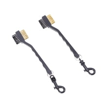 2 PCS Scrub for Cleaning Portable Golf Club Cleaner Dual-sided Brush