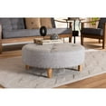 thumbnail image 5 of Baxton Studio Vinet Modern and Contemporary Light Gray Fabric Upholstered Natural Wood Cocktail Ottoman, 5 of 5
