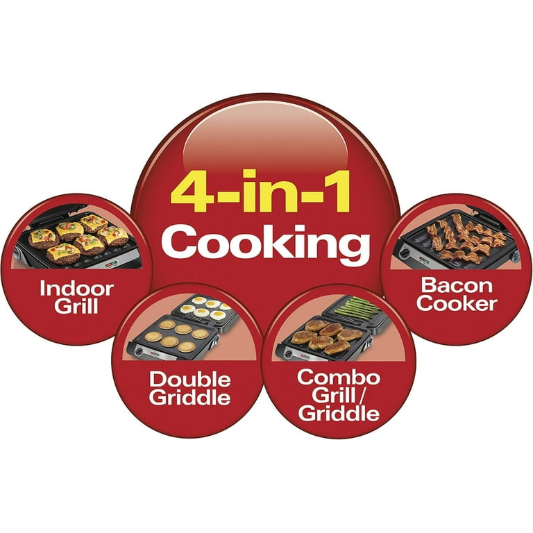 Electric grill griddle combo sale