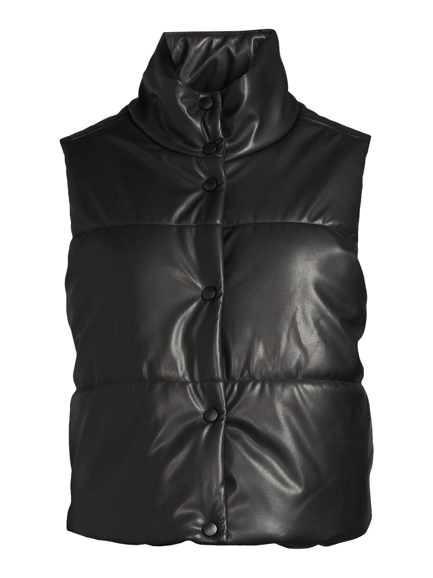 No Boundaries Juniors Standard and Plus Puffer Vest, Sizes XS-4X