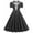 Black, variant on Women's Summer Maxi Boho V Neck Dress Ruffle Short Sleeve Flowy Wrap Casual Shift Dress Beach Vacation Sundresses