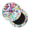 thumbnail image 2 of Bingfone14 Inch Padded Round Bar Stool Cover Cushion With Elastic Fabric Round Chair Seat - Colorful Watercolor Dots, 2 of 7