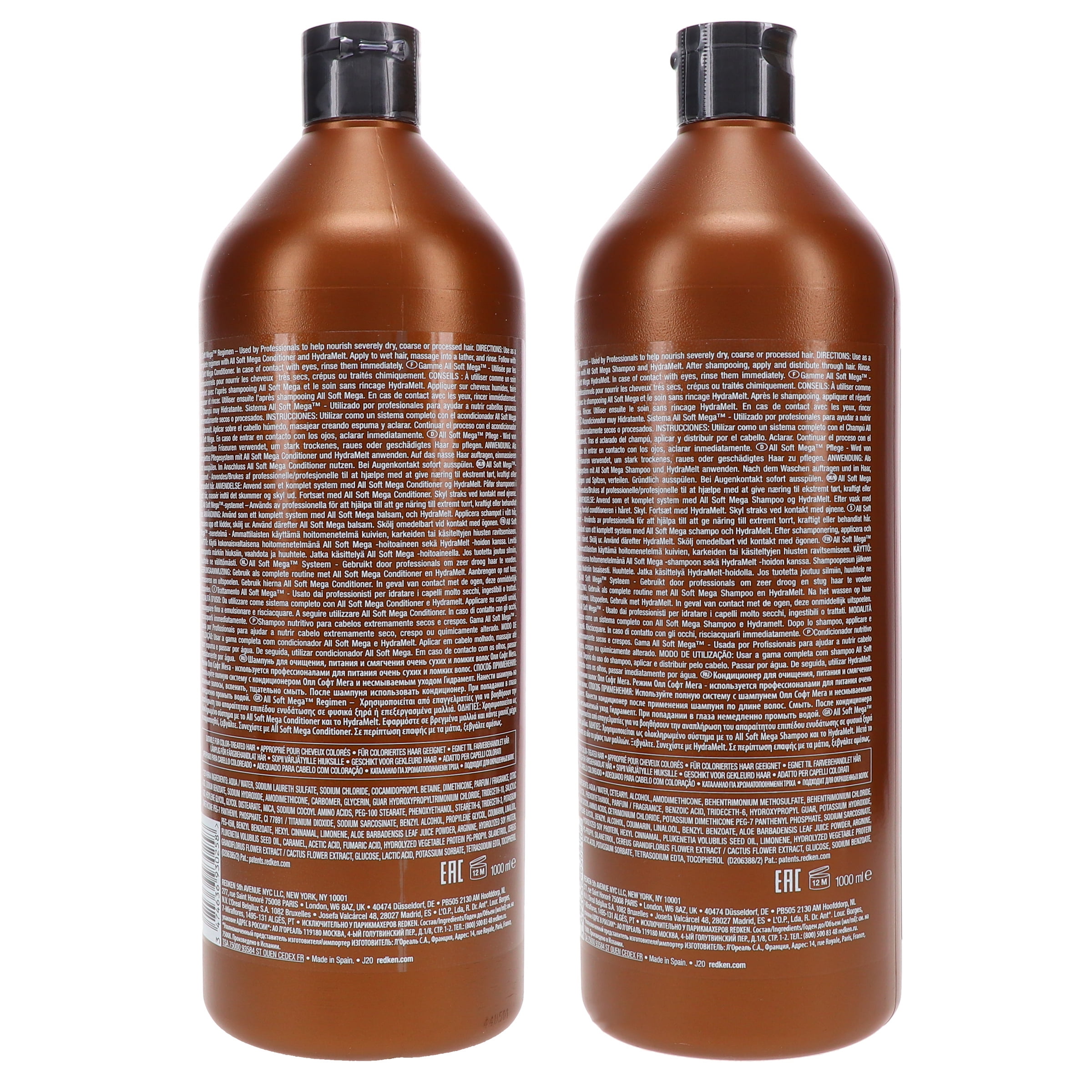 Redken All Soft Mega Shampoo & Conditioner, 33.8 oz COMBO PACK