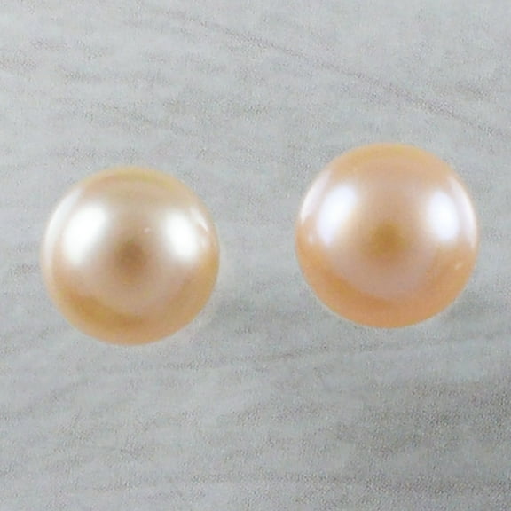 Beautiful Hawaiian Genuine Pink Pearl Earring, Sterling Silver Pink Pearl Stud Post Earring, E9351 Birthday Anniversary Wife Mom Gift
