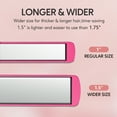 thumbnail image 3 of Terviiix 1.5'' Wide Flat Iron Hair Straightener, Ceramic Straightening Irons for Thick Hair, Pink, 3 of 6