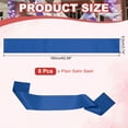 thumbnail image 2 of Uxcell Satin Sash, Blank Sash, Pageant Ribbon - Fitting for Beauty Pageant, Party, Wedding, DIY Decorations Sapphire Blue, 2 of 7