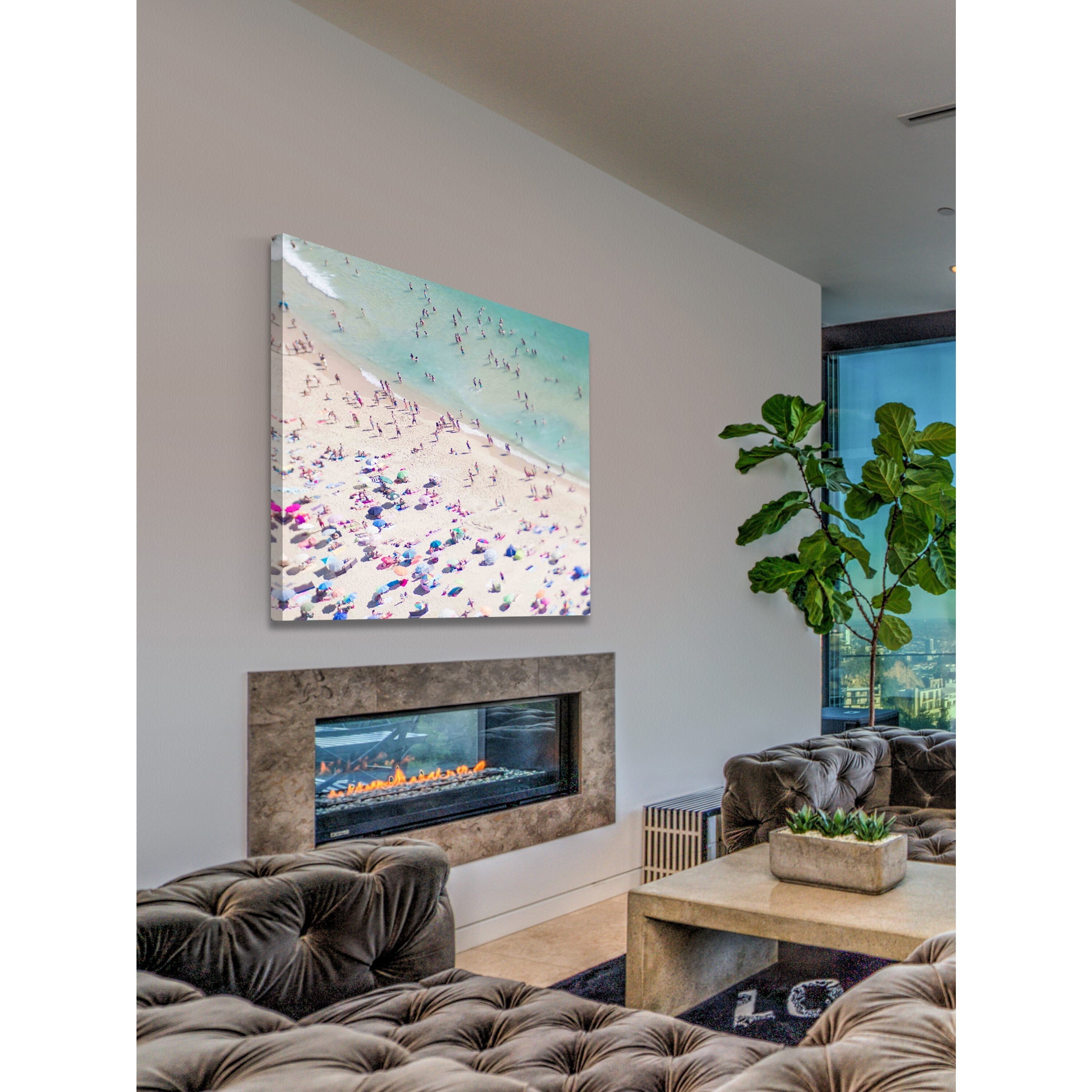 "Beach Love II" Painting Print on Wrapped Canvas