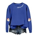 thumbnail image 4 of Womens Sweatshirts Christmas Print Streetwear Crewneck Long Sleeve Pullover Tops, 4 of 5