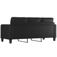 thumbnail image 3 of vidaXL 3-Seater Sofa Black 180 cm Faux Leather, 3 of 5