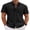 Black, variant on COOFANDY Short Sleeve Button up Texured Shirts Casual Summer No Tuck Shirts for Men
