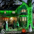 thumbnail image 6 of Green String Lights Indoor Plug in,150 LED Connectable Green Christmas Lights Outdoor, 59ft 8 Modes Halloween String Light for Bedroom Room Party Christmas Tree Halloween Decor, 6 of 14