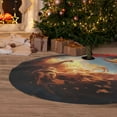 thumbnail image 6 of Sikiie Red And Gray Flame Fox 30-48 inches {designName} Print Christmas Tree Skirt Snowman Xmas Tree Skirt with Edge Christmas Decorations for Holiday Party36", 6 of 7