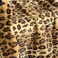 thumbnail image 3 of Plutus Brown Jaguar Faux Fur Luxury Throw Blanket, 3 of 3