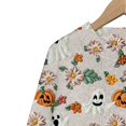 thumbnail image 5 of Halloween Sweaters for Women Fashion Funny Pumpkin Graphic Crewneck Knitted Pullover Tops Autumn Daily Look, 5 of 5