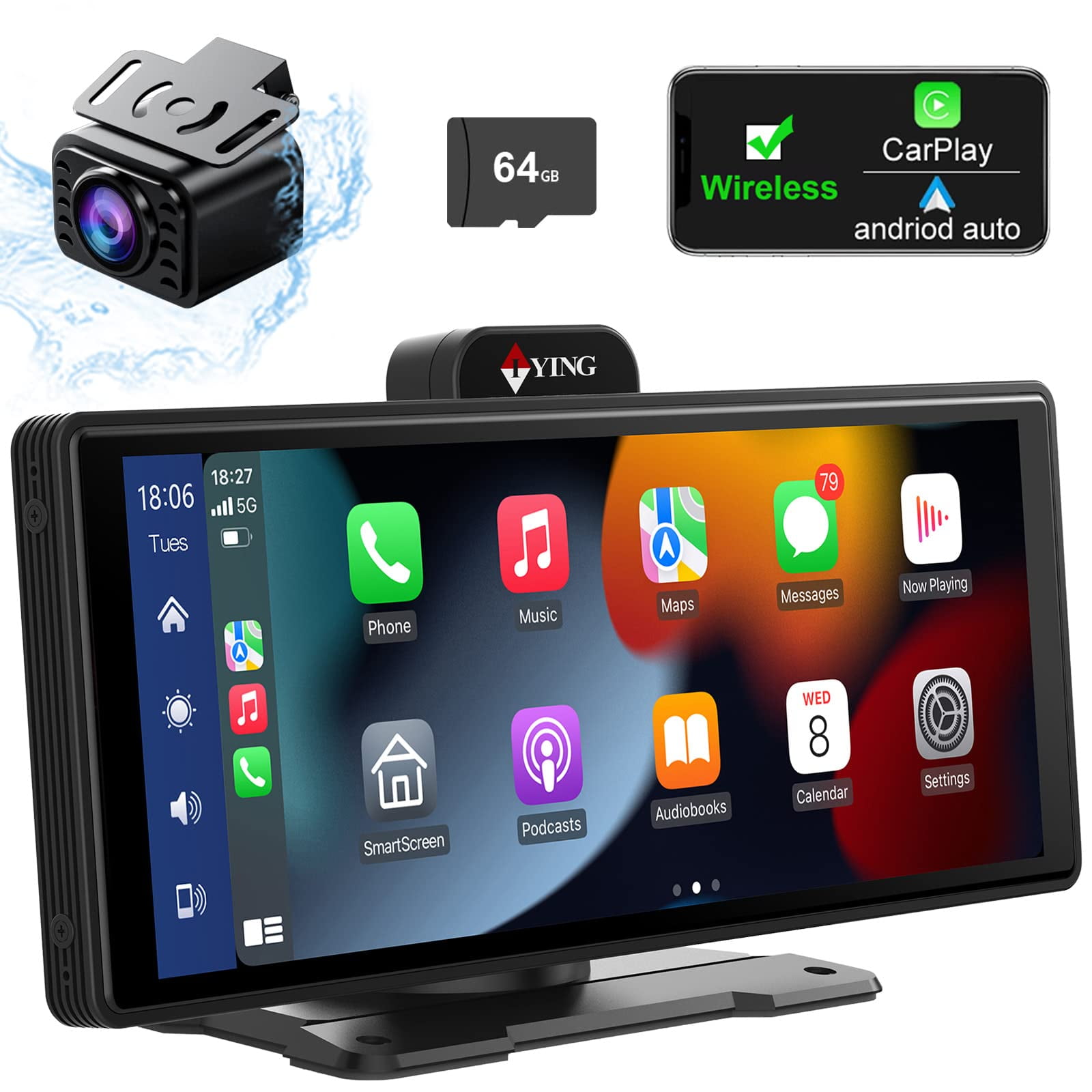 Wireless Front Camera for any Vehicle with CarPlay - AICAM