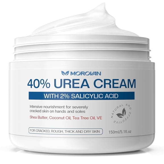 Urea Cream for Feet: 150g Foot Cream ,40% Urea + 2% Salicylic Acid for Dry Cracked Heels Deep Moisturizing Universal for Men & Women