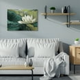 thumbnail image 2 of Stupell Industries Flower Lily Soft Oil Green White Painting Canvas Wall Art by Daphne Polselli, 2 of 6
