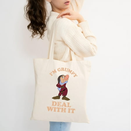 vintage I m Grumpy Deal With It Funny Grumpy Graphic Vintage Men s Short Sleeve Tote Bag-TH45218