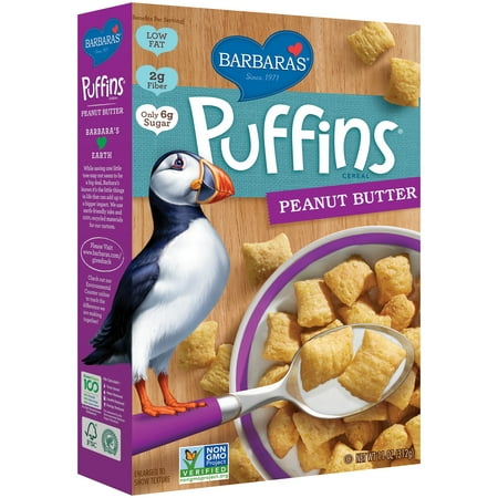 Barbara's Puffins Cereal, Peanut Butter, 11 Oz (Best French Butter Brands)