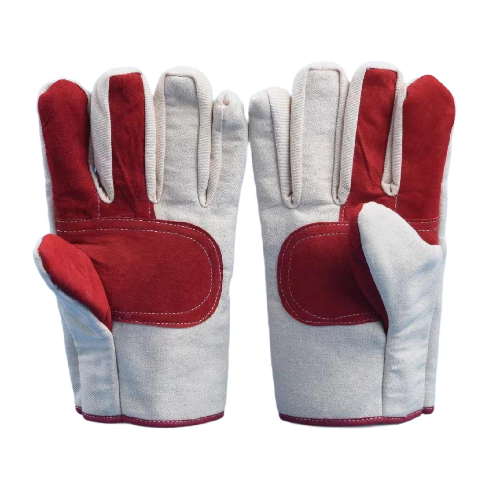 HILABEE Gardening Gloves Reusable Leather Work Gloves for Indoor Landscaping Driving