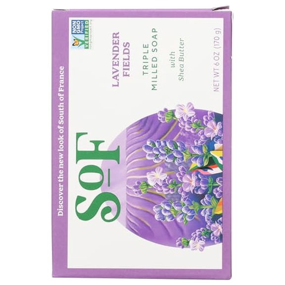 South of France French Milled Bar Soap Lavender Fields