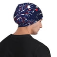 thumbnail image 5 of Rocae Red White Blue Fireworks 1 for Beanies Hats for Men Women Warm Chunky Knit Hats Winter Adult Milk Silk Knitted Beanie, 5 of 7