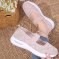 thumbnail image 5 of Gpaecead Women's Knit Mesh Walking Shoes Soft Sole Breathable Non Slip Elastic Strap Comfortable Slip On Flats For Summer Daily B-Pink, 5 of 8