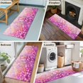thumbnail image 5 of 2'x6' Rug Runners for Hallways Kitchen, Pink Spring Floral Non Slip Entryway Beside Floor Carpet Runner, Modern Oil Painted Daisy Botanical Washable Laundry Room Bedroom Throw Rugs Mat for Family Pet, 5 of 8