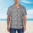 thumbnail image 4 of Crowded Penguins Hawaiian Shirts For Men, Summer Short-Sleeve Relaxed-Fit Button-Down Shirts Small, 4 of 9