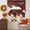 Dark red, variant on White Pumpkins Fall Swag Kitchen Curtains Sets for Windows 24 Inch Length, Thanksgiving Floral Botanical Brown Short Window Curtain Panels Swags Valances and Tiers 3 Piece Set for Cafe/Dining Room