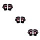 thumbnail image 5 of Qarigey Lindas mujeres gato garra pata mitones de felpa cálido felpa corto sin dedos mullido oso gato guantes disfraz medio dedo Type1 NO1, 5 of 6