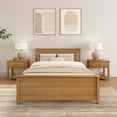 thumbnail image 2 of Plank+Beam Classic Solid Wood Full Size Bed Frame with Headboard for Adults, 2 of 7