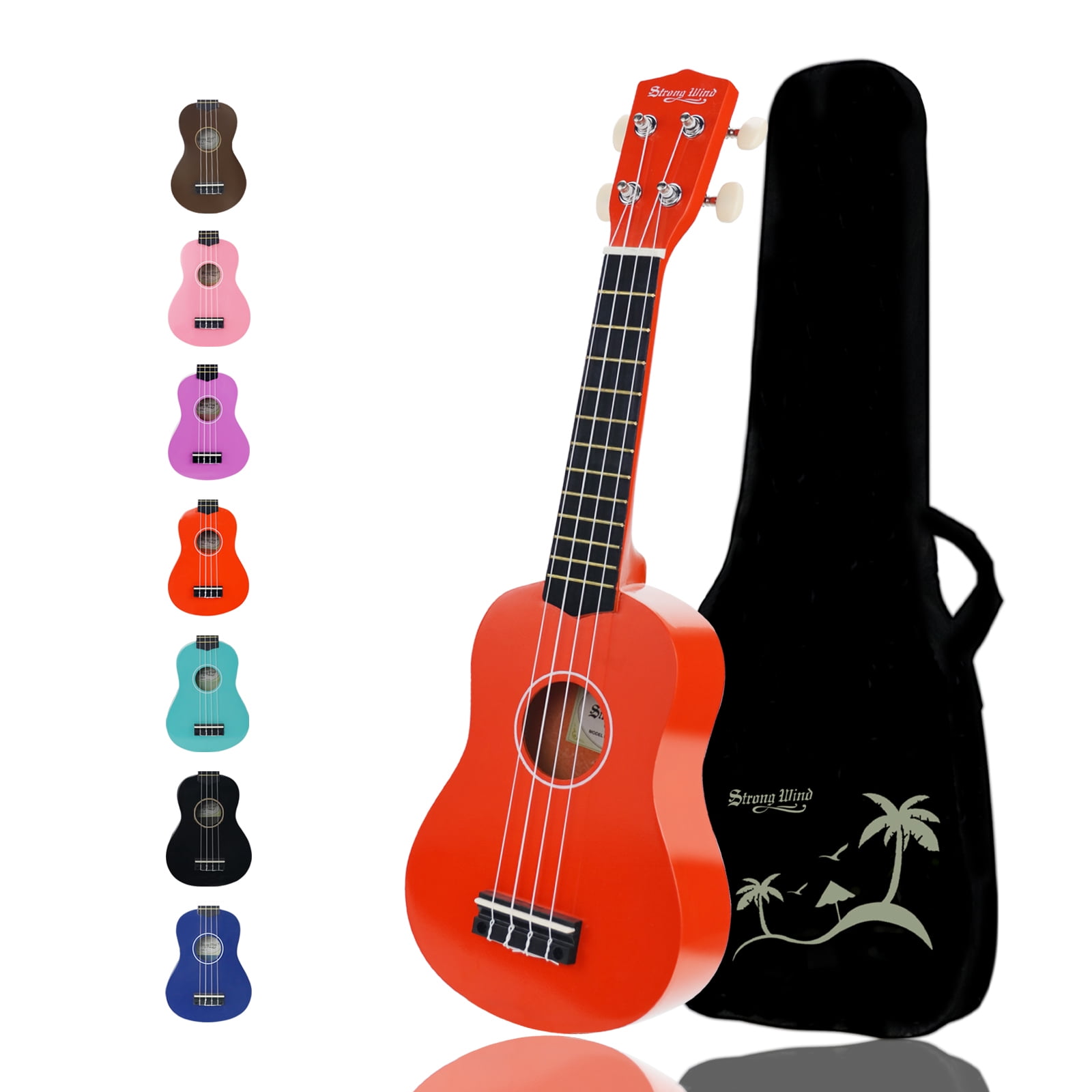 Hape 4 String Wooden Ukulele Toy Children Kids Tuneable Musical Instrument Red 