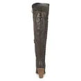 thumbnail image 4 of Women's Distressed Faux Leather Faux Lace-up Over-the-knee Boots, 4 of 9