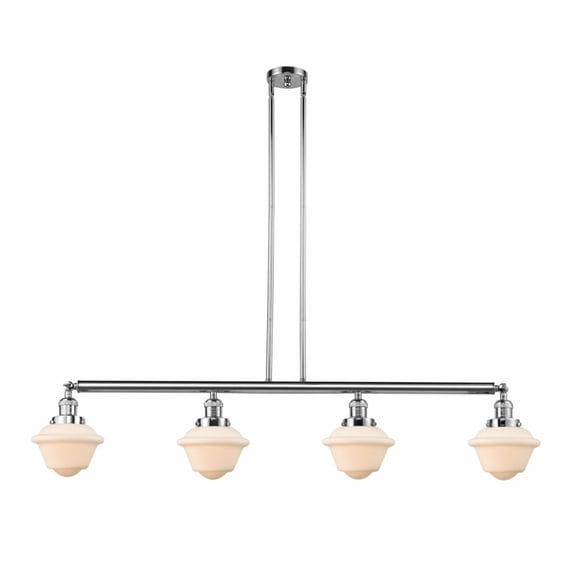 Innovations 214-PC-G531-LED Small Oxford 4 Light Island Light part of the Franklin Restoration Collection, Polished Chrome