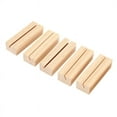 thumbnail image 5 of 100 Pieces Wood Place Card Holders, Wooden Table Number Holder Memo Stand Clamps Stand Card Desktop Message Crafts, 5 of 8