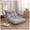 Gray B, variant on Foldable Recliner Chair Window Single Sofa Lazy Lounge Chairs Seat, Folding Lawn Chairs Reclining Living Room Lounge Chairs Adjustable Backrest Chair for Bedroom, Living Room