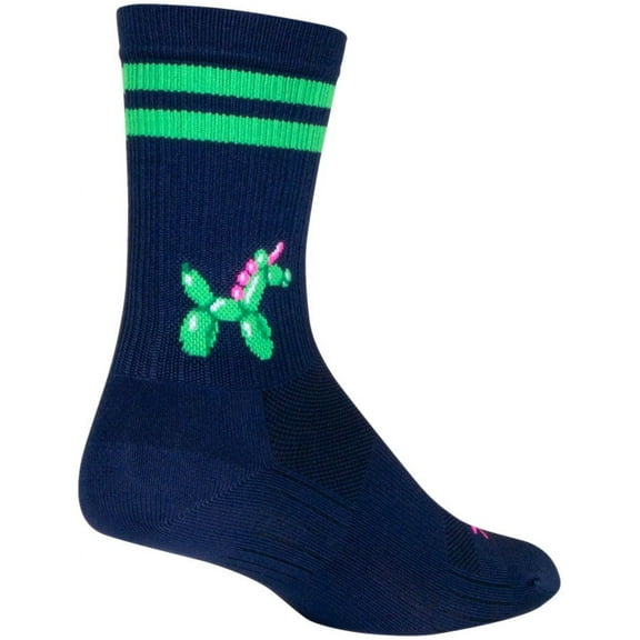 SockGuy Ballonicorn SGX Socks - 6", Large/X-Large Snug Arch Support