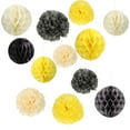 thumbnail image 3 of LOLIPPYY 1 Set Paper Honeycomb Ball Assorted Color Paper Party Decorations Wedding Theme 25X9.8in, 3 of 8