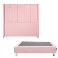 thumbnail image 1 of Box Base Cama Queen Size + Cabecera Nizza Rosa, 1 of 7