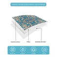 thumbnail image 5 of Teal Yellow Full Size Down Alternative Comforter, Lightweight Comforter Quilt Bedding Set with Pillow Shams Modern Luxurious Geometric Abstract Art All Seasons Bed Comforter Duvet Insert 78"x90", 5 of 7