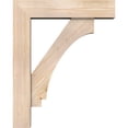 thumbnail image 3 of Ekena Millwork 7 1/2"W x 32"D x 40"H Imperial Block Smooth Bracket w/ Offset Brace, Douglas Fir, 3 of 25