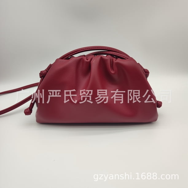 Bolso cruzado de nube con patrón de cebra a la moda, bolso de mujer de textura suave, bolso de hombro individual con forma de bola de masa para Otoño/Invierno