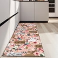 thumbnail image 4 of Poodle Dog and Flower Floral Kitchen Rug Mat,Kitchen Runner Rugs Non Skid Washable,Decorative Kitchen Floor Mats for Kitchen,Sink,Laundry,17"X47", 4 of 5