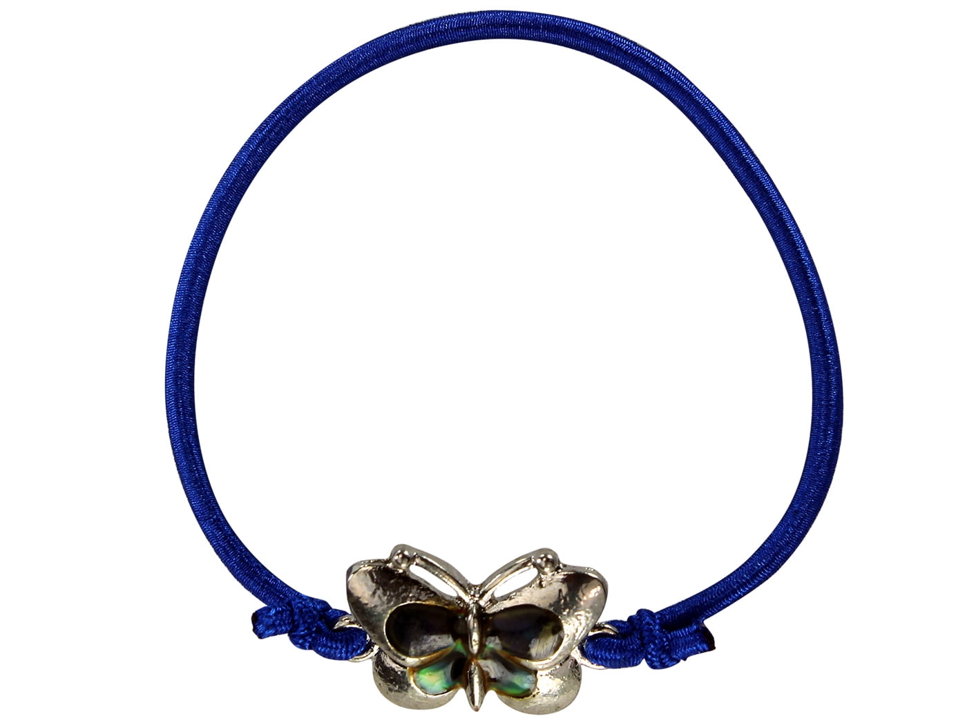 Butterfly Charm Dark Blue Bracelet With Color Changing Mood Butterfly