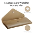 thumbnail image 5 of HAWEE Slim Womens Wallets with Credit Card Slots, Long Envelope Style Anti Theft with 2 ID Windows, Coin Pocket, Champagne, 5 of 7