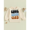thumbnail image 2 of KelaJuan Kids Baby Sweatshirt Letter Pattern Long Sleeve Pullovers Autumn Tops for Toddler Baby Cute Fall Clothes, 2 of 6
