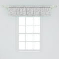 thumbnail image 2 of Ambesonne Modern Window Valance, Game Like Pattern, 54" X 12", White, 2 of 3