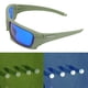 thumbnail image 5 of Gafas Azules De Golf, Gafas De Sol De Golf Con Protección UV De Visión Más Amplia Para PC Para Exteriores, 5 of 7